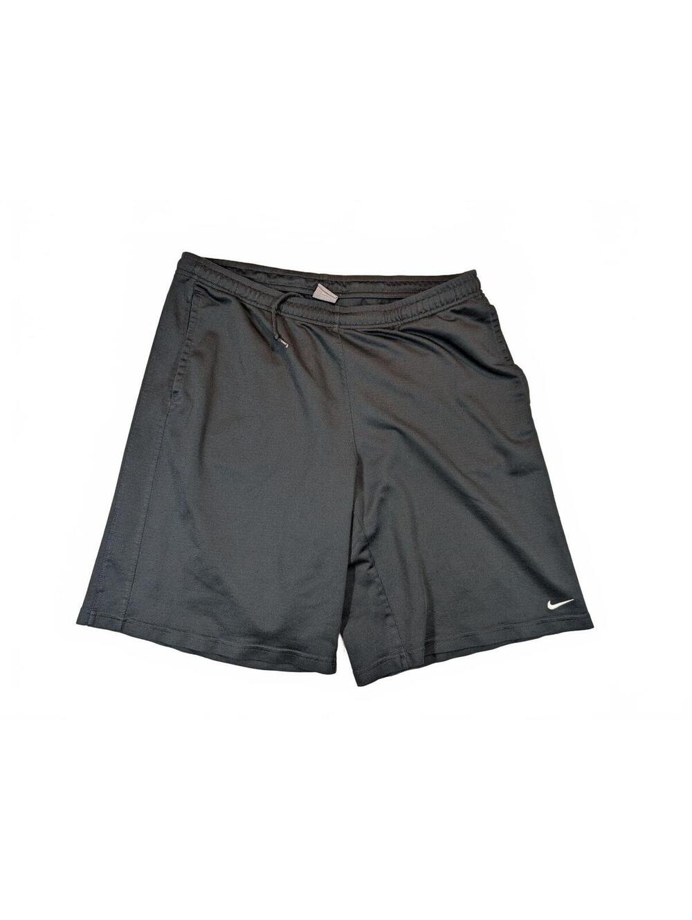 Nike Dri-FIT Black Mesh Athletic Training Drawstring Pocket Shorts Men XL 36x10